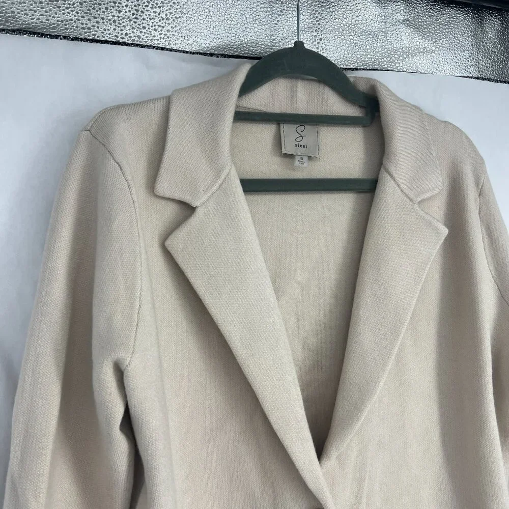 Sioni Cream Knit Blazer